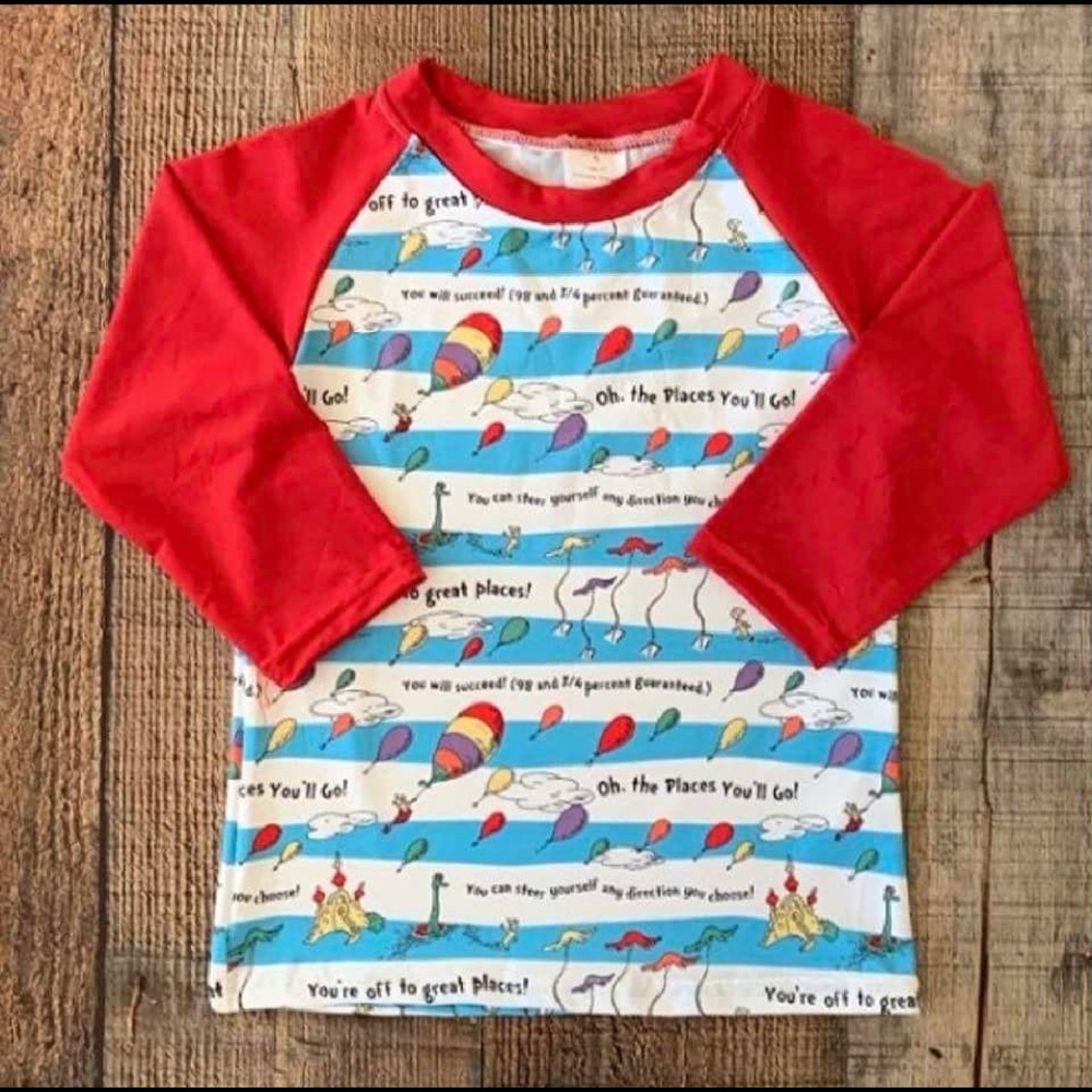 Oh The Places You’ll Go Raglan